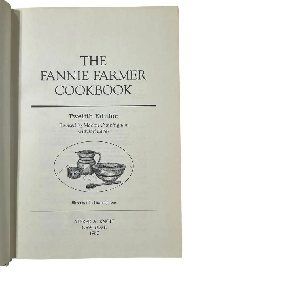 Vintage Fannie Farmer Cookbook 12th Edition 1980 & Baking Book 1996